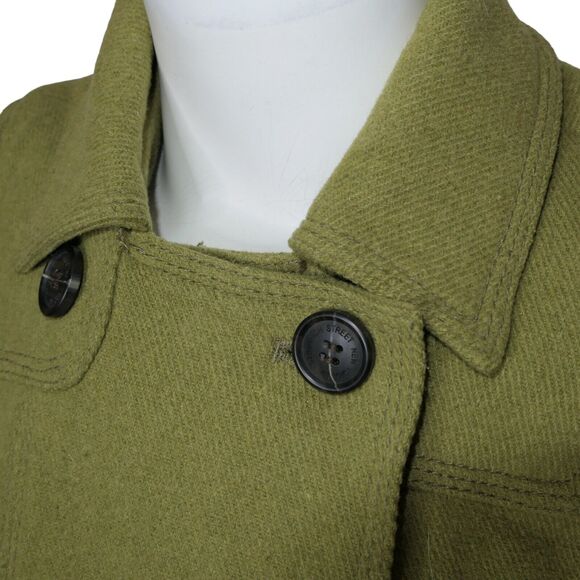 Ruehl 925 Olive Sz XS Women’s Double-Breasted Wool Jacket  Military Abercrombie - Picture 7 of 16
